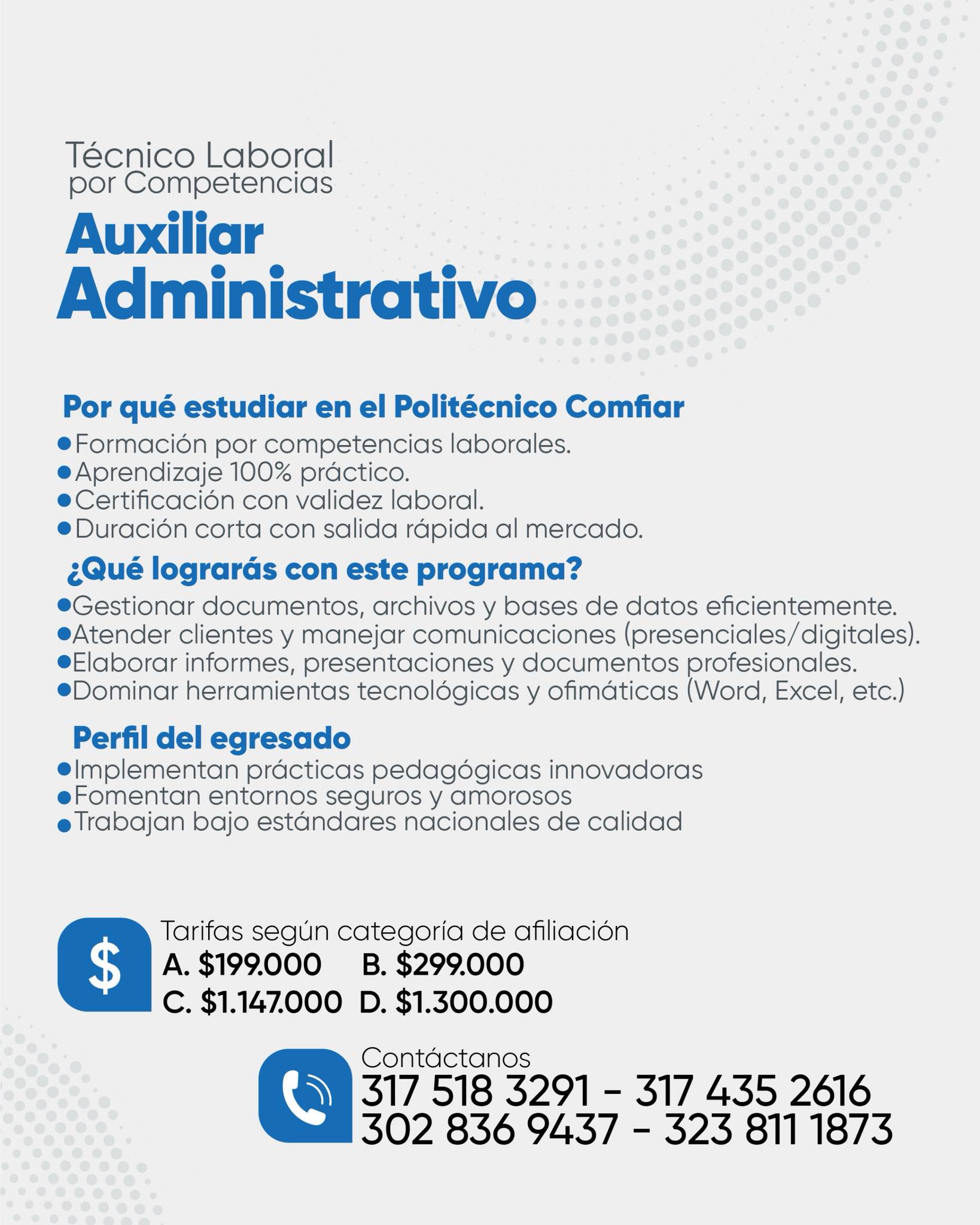 Técnico laboral en Asistencia Administrativa